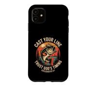 Cast Your Line Trust God's Timing Ecclesiastes 3:1 Case for iPhone 11