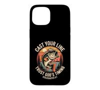 Cast Your Line Trust God's Timing Ecclesiastes 3:1 Case for iPhone 15