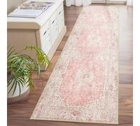Castage Washable Runner Rug 2x8,Pink Rug Runners Non Slip,Long Boho Rugs for Hallways Kitchen Bedroom Entryway Living Room Bathroom,Vintage Bohemian Distressed Floor Carpet,Blush
