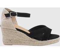 CASTAÑER Bruna Mid-Wedge Canvas Espadrilles with Adjustable Ankle Strap - Size: 40 - female
