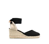 Castañer Carina lace-up wedge espadrilles - Black 36-37-38-39-40-41