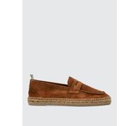 Castañer Men's Penny Loafer Espadrilles Suede Casual - Brick Red - 40 EU
