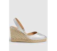 CASTANER Metallic Slingback Wedge, Gold, Size 40, Women Gold