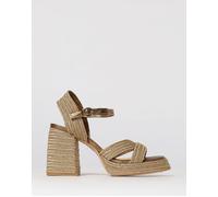 CASTAÑER Valle Braided Raffia and Leather Sandal - Size: 37 - female