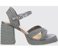 CASTAÑER Valle Braided Raffia and Leather Sandal - Size: 38 - female