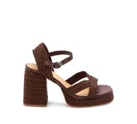 Castañer Valle metallic-braided sandals - Brown 35-36-37-38-39-40-41