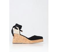 Castañer Women's Carina Ankle Tie Wedge Espadrille - 41 IT - Black