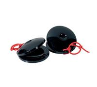 Castanets, plastic, black, pair
