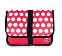 Castañuelas Pali Castanets Cover, Polka Dot, Made in Spain, Microfiber (80% Polyester 20% Polyamide), Hand Wash Only, 1 Unit, 0.04 lbs