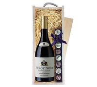Castelbeaux Pinot Noir Red Wine & Truffles, Wooden Box 75cl 13% abv
