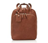 Castelijn & Beerens Carisma backpack RFID leather 40 cm laptop compartment brown