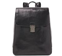 Castelijn & Beerens Guus backpack leather 40 cm laptop compartment black