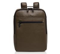Castelijn & Beerens Nappa X Victor backpack RFID leather 42 cm laptop compartment olive