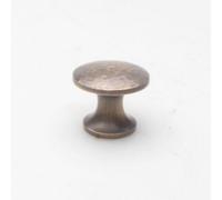 Castelion Antique Brass Hammered Cupboard Knob 32mm