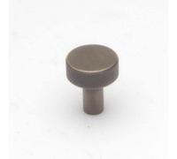 Castelion Antique Brass Knurled Cupboard Knob 25mm