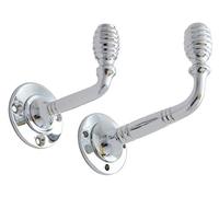 Castelion® Elegant Chrome Beehive Coat Hook (Small Beehive Hook)