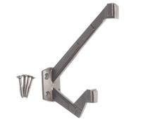 Castelion® Iron Art Deco Hook | Industrial Design Wall Mounted Hook | Iron Hardware Perfect for Traditional and Modern Homes | Screws Included | 125mm x 32mm
