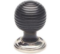 Castelion Large Ebonised And Nickel Beehive Cabinet Knob