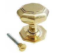 Castelion® Large Solid Brass Octagonal Centre Door Knob (11cm)