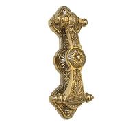 Castelion® Large Solid Brass Sunflower Door Knocker | Traditional Victorian Style | High Quality Decorative Home Accessories | Ornate Door Knocker for Front Door | Easy to Install | 24cm (9.5")