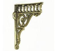 Castelion Single Solid Brass Classical Shelf Bracket
