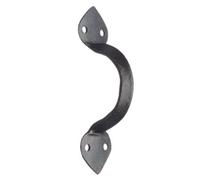 Castelion® Small Black Wrought Iron Spear Door Handles 4inch (11cm) | Iron Handle for Cupboards, Cabinets and Furniture | Vintage Style Metal Hardware