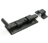 Castelion Small Black Wrought Iron Straight Bolt