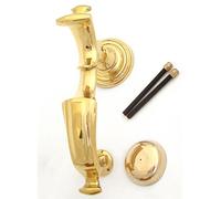 Castelion® Small Solid Brass Doctors Door Knocker | High Quality | Traditional Door Knocker for Front Door (8" / 20cm) | Home Accessories