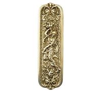 Castelion® Solid Brass Art Nouveau Grecian Lady Fingerplate | Brass Door Accessories | Ornate Home Decor Perfect for Traditional Homes | High Quality Home Accessories | 10inch