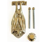 Castelion® Solid Brass Bat Door Knocker | High Quality Home Accessories | Easy to Attach | Animal Door Knocker | Gothic Style Home Decor | 14cm x 5cm