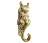 Castelion® Solid Brass Cat Door Knocker | Unique Front Door Knocker | High Quality Home Accessories | Easy to Attach | 14.5cm x 6xm