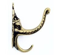 Castelion® Solid Brass Elephant Hat and Coat Hook