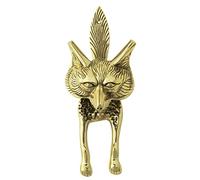 Castelion® Solid Brass Fox Door Knocker | High Quality Home Accessories | Decorative Home Accessory | Easy to Attach | Unique Home Decor | 24cm x 9cm (10" x 3.5")