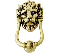 Castelion Solid Brass Lion's Head Door Knocker Smooth