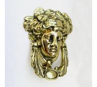 Castelion® Solid Brass Regency Dionysus Face Door Knocker