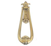 Castelion® Traditional Large Solid Brass Victorian Loop Door Knocker
