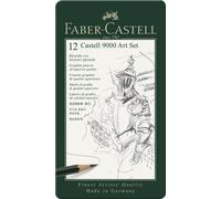 Faber-Castell 9000 Art Set, 12 x Pencils In a Stylish Tin