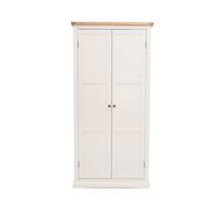 Castelli 2 Door Wardrobe - White / Brass Knob