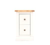 Castelli 2 Drawer Petite Bedside Table Cabinet Bits Off White One Size