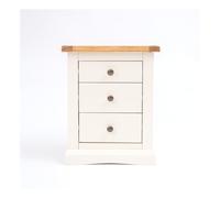 Castelli 3 Drawer Bedside Table Cabinet Bits Off White One Size