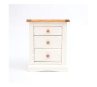 Castelli 3 Drawer Bedside Table Cabinet Bits Off White One Size