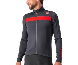 CASTELLI 4518511-030 PURO 3 JERSEY FZ Sweatshirt Men's DARK GRAY/RED REFLEX Size L