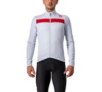 Castelli 4518511 PURO 3 JERSEY FZ T-shirt Men's SILVER GRAY/RED REFLEX Size L