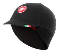Castelli Difesa Thermal Cap - AW25 - Black / Red / One Size