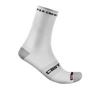 CASTELLI 4521026 ROSSO CORSA PRO 15 SOCK Men's Socks WHITE BLACK S/M