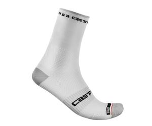 CASTELLI 4521026 ROSSO CORSA PRO 15 SOCK Men's Socks WHITE BLACK XXL