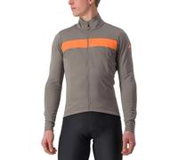 CASTELLI 4521503-064 RADDOPPIA 3 JKT Jacket Men's NICKEL GRAY/RED ORANGE Size M