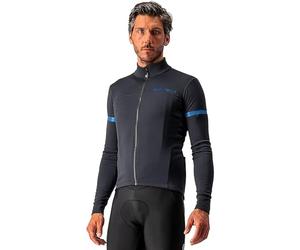 CASTELLI 4521513-085 FONDO 2 JERSEY FZ Sweatshirt Men's LIGHT BLACK/BLUE REFLEX Size XXL