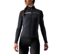 CASTELLI 4521531-085 SINERGIA 2 JERSEY FZ Sweatshirt Women's LIGHT BLACK/WHITE Size M