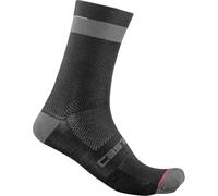 CASTELLI 4521553-010 ALPHA 18 SOCK Socks Men's BLACK/DARK GRAY Size S/M